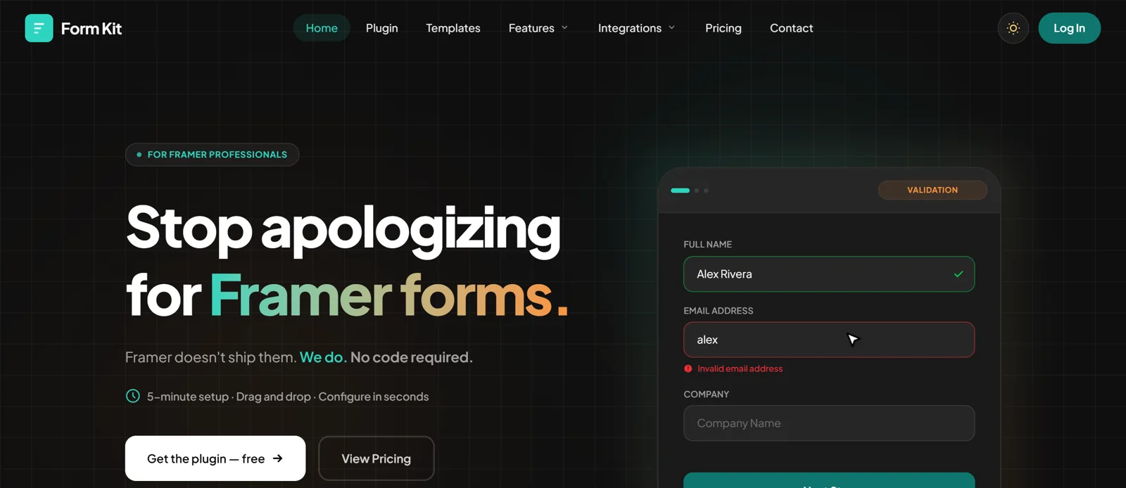 Multi-step forms that match the site