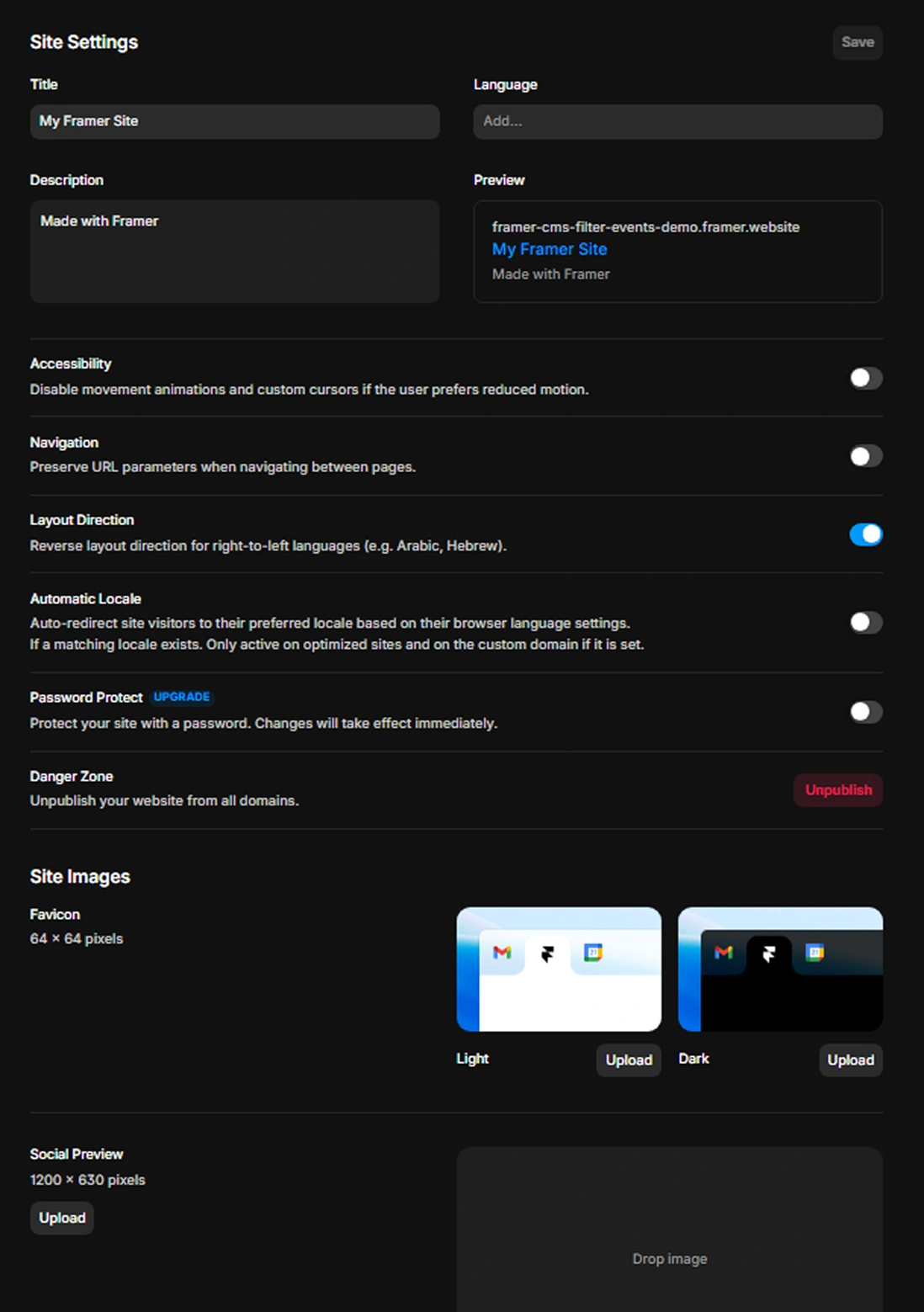 Framer CMS SEO
