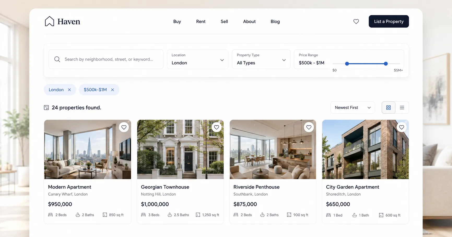 Real Estate Listing with Framer Dynamic Filters