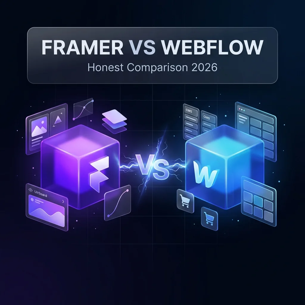 Framer vs Webflow: Honest Comparison for 2026