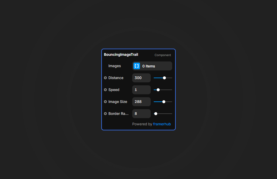 Bouncing Image Trail Preview