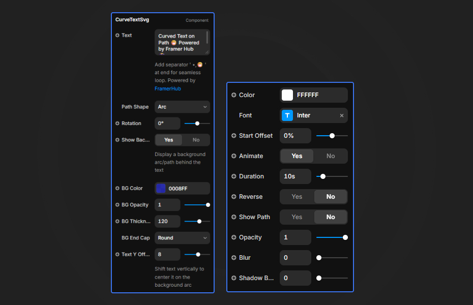 Curved Text SVG Preview