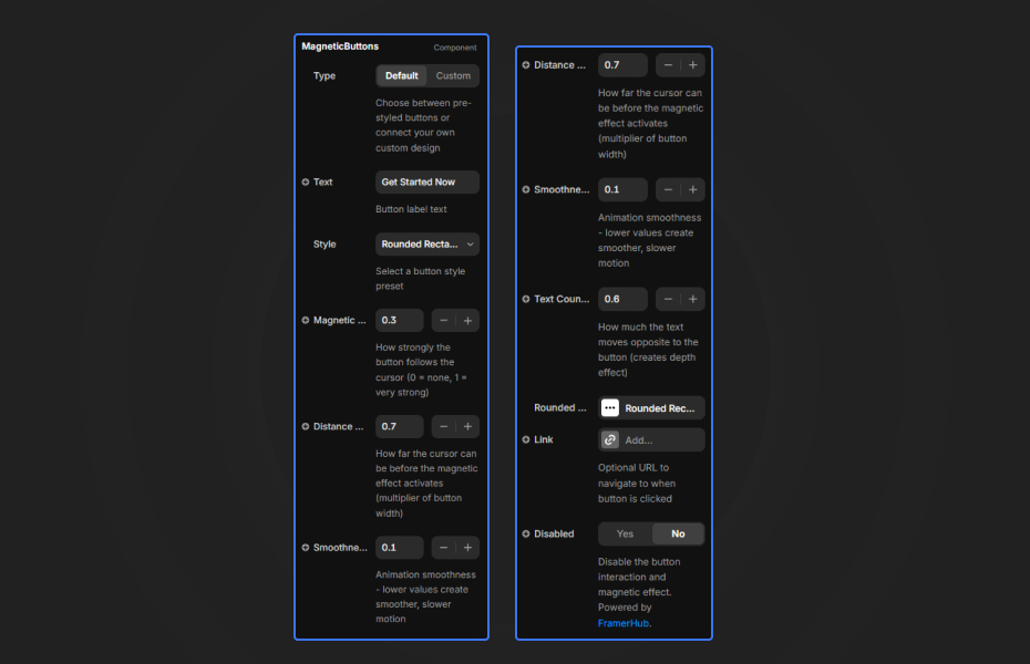 Magnetic Buttons Preview