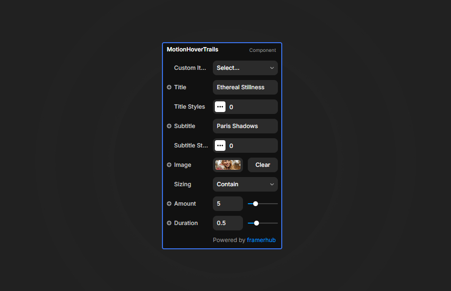 Motion Hover Trails Preview