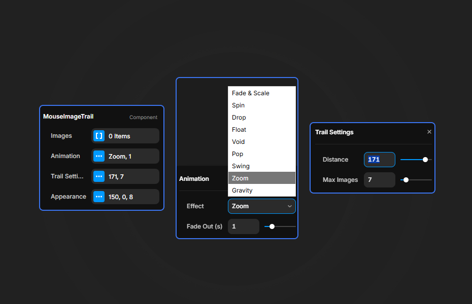 Mouse Image Trail Preview