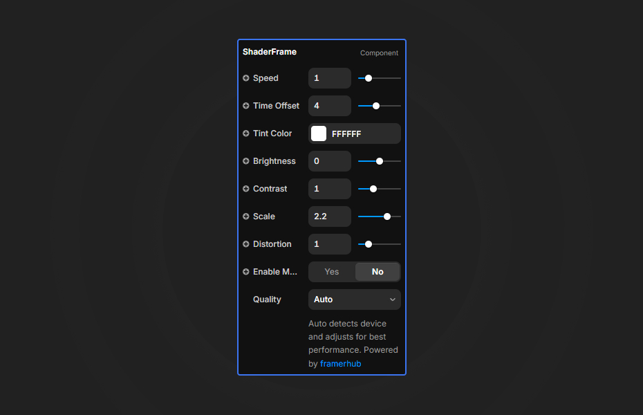 Shader Frame Preview