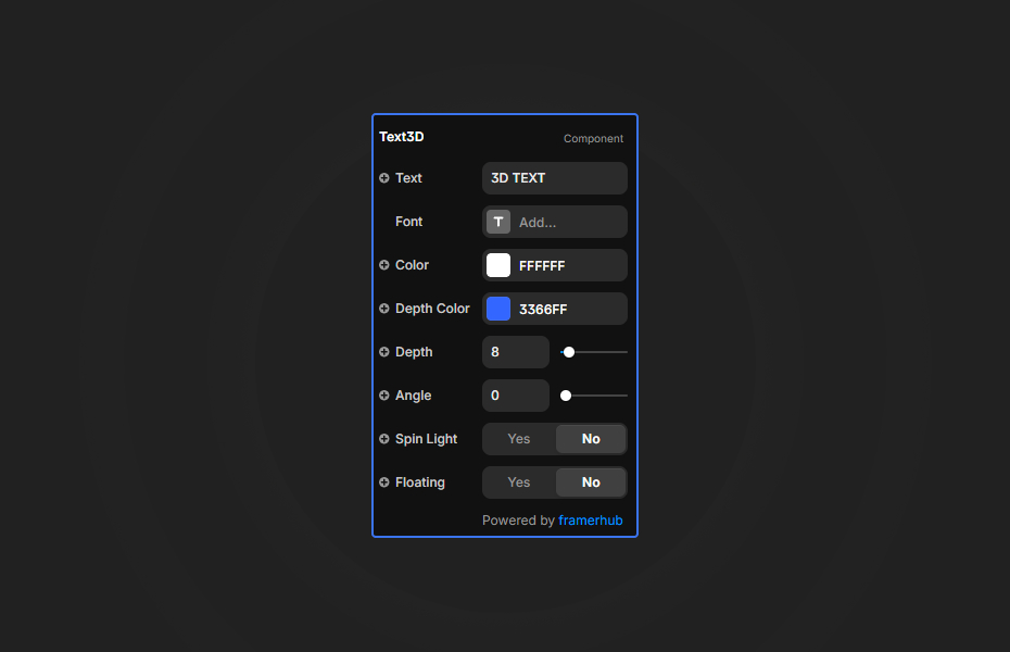 Text 3D Preview