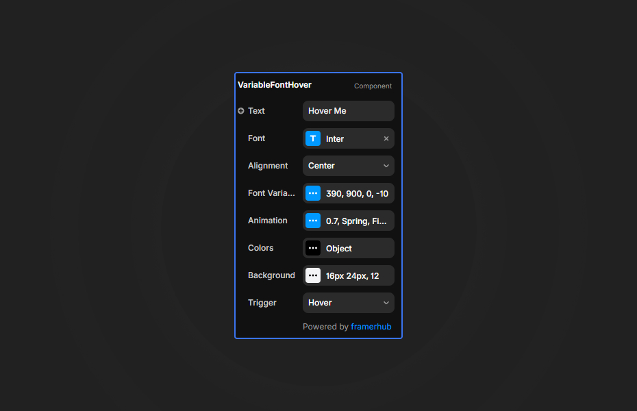Variable Font Hover Preview