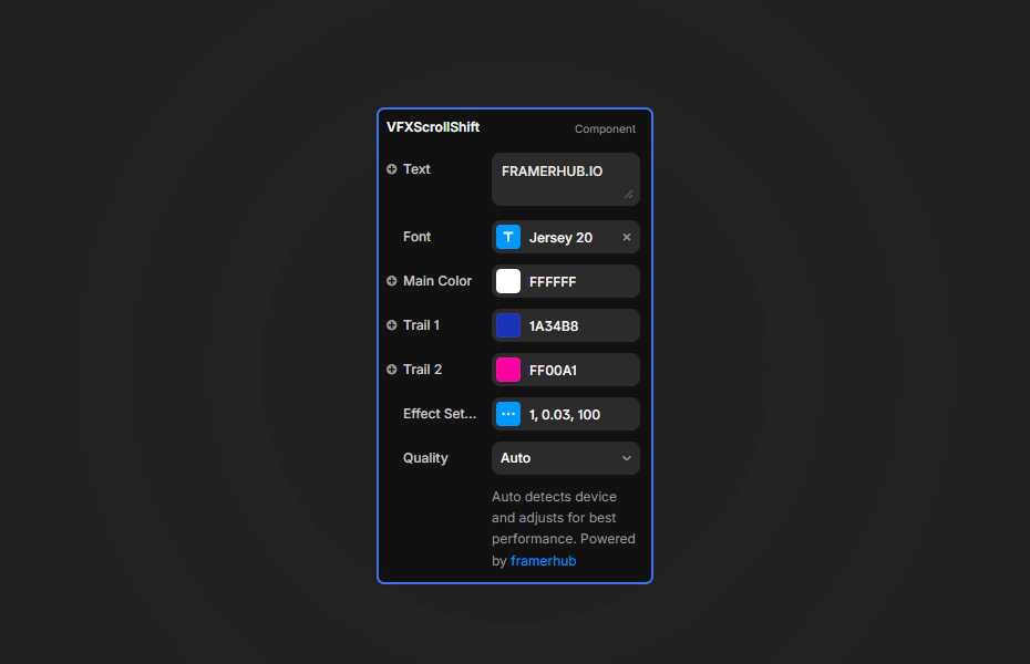 VFX Scroll Shift Preview