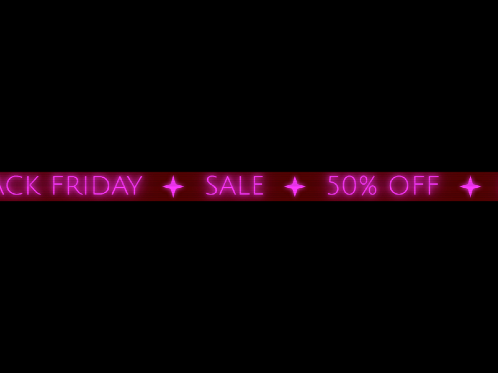 Neon Sign Ticker